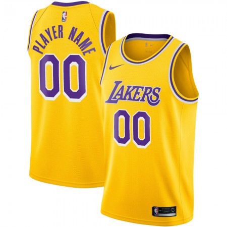 Herren NBA Los Angeles Lakers Trikot Benutzerdefinierte Nike 2020-2021 Icon Edition Swingman